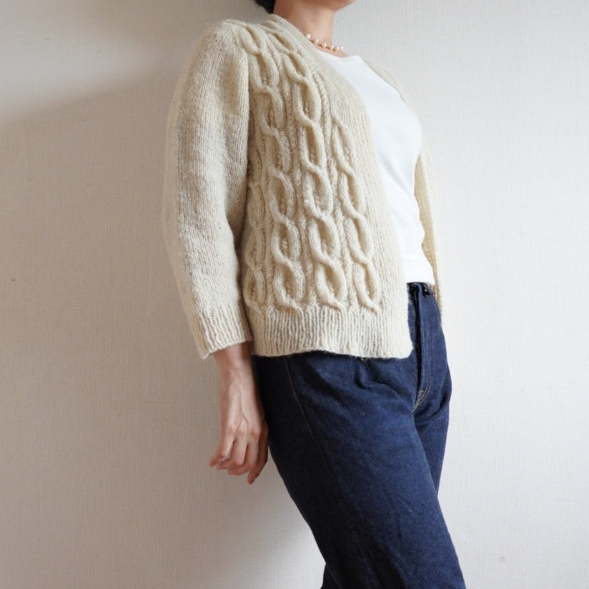 羊ノ糸で編む Calla Lily Cardigan by Tomoshi tsサイズ1-3
