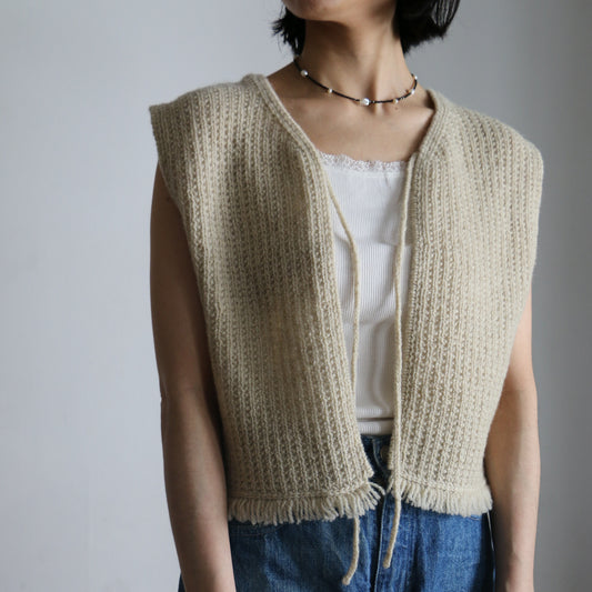 羊ノ糸で編むTerre Vest by Yety Knitsサイズ1-2