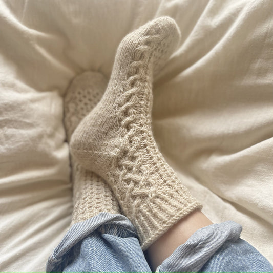 【糸+パターンセット】羊ノ糸で編むcomogomo-socks-by-woocoknits